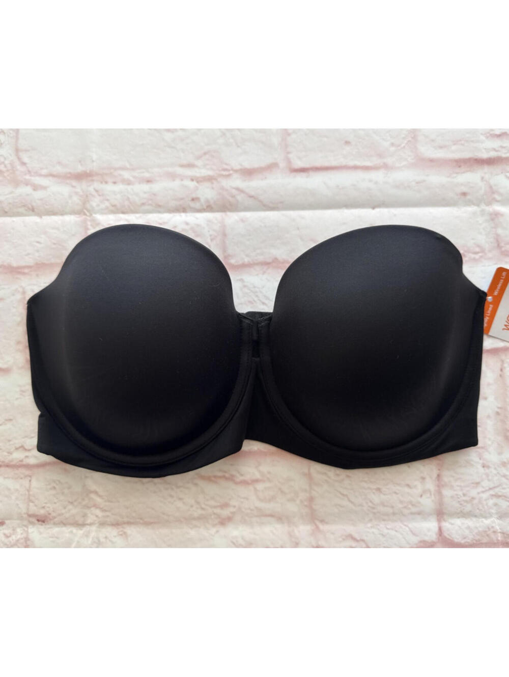 Black Convertible Strapless Bra Warners 38C Lightly Lined Wireless Lift NEW